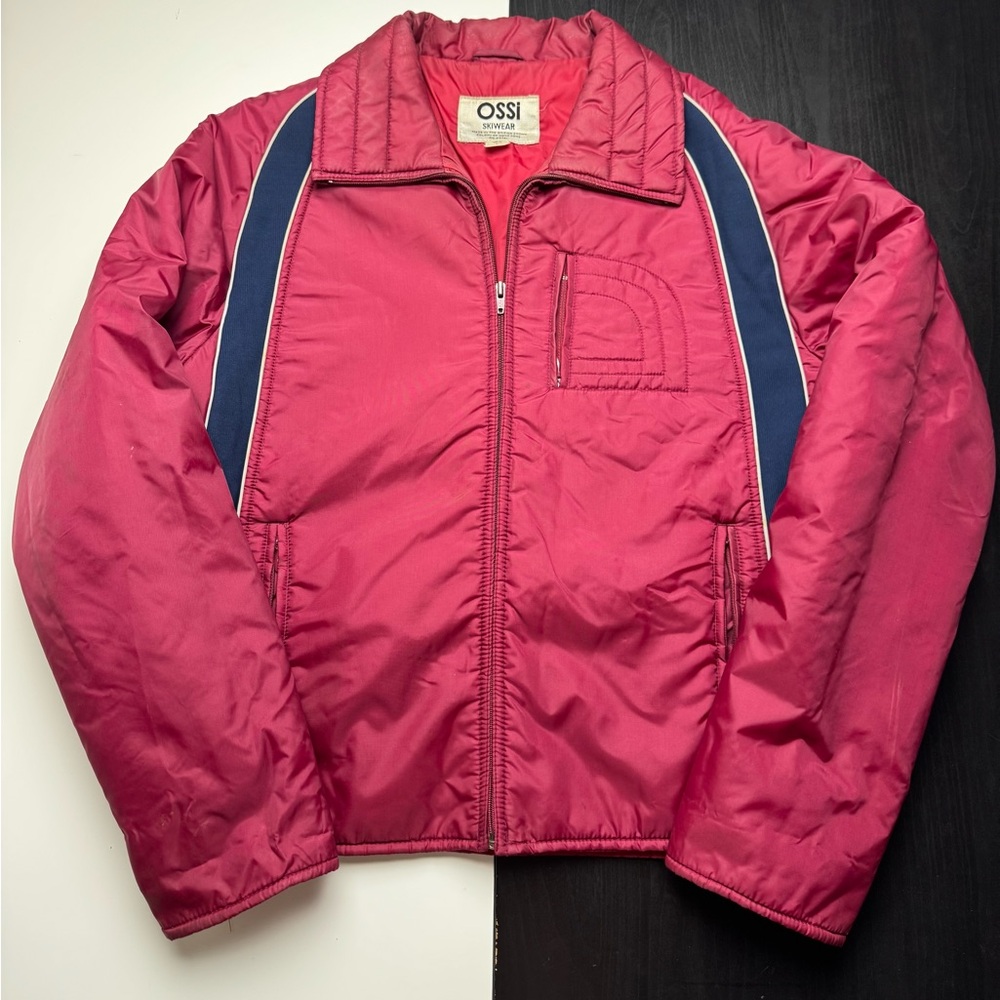 Vintage 1980s Red Ossi Skiwear Winter Jacket Size Men’s Large